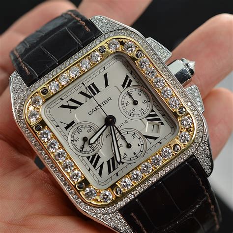 cartier dimond watch|cartier diamond watch men's.